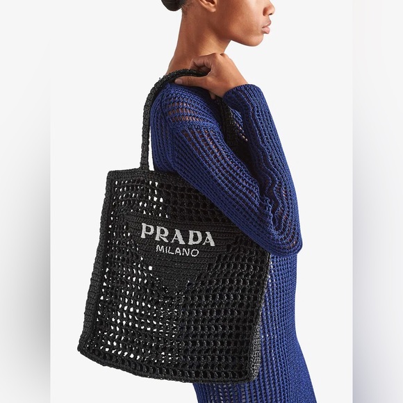PRADA Raffia Tote - Picture 9 of 12